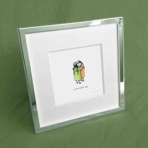 'a wee toatie hug' Mini Framed Print - by Keith Pirie