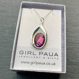Paua Pendants on Sterling Silver Chain PP17 - by Mhairi Sim - Girl Paua
