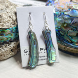 Natural shaped Paua Shell  Earrings - by Mhairi Sim - Girl Paua