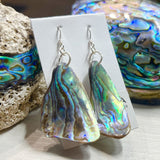 Natural shaped Paua Shell  Earrings - by Mhairi Sim - Girl Paua