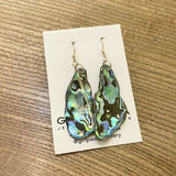 Natural shaped Paua Shell  Earrings - by Mhairi Sim - Girl Paua