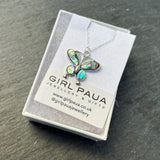 Paua Pendants on Sterling Silver Chain PP17 - by Mhairi Sim - Girl Paua