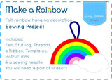 Hanging Rainbow Decoration Making Kit - by Lucy Jackson