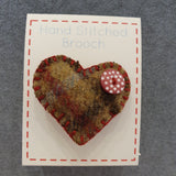 Wool Heart Brooches - by Lucy Jackson