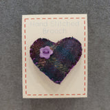Wool Heart Brooches - by Lucy Jackson