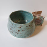 Duck Egg Speckled Collection Tea Cups- by Claire Farmer - Little Bird Ceramics