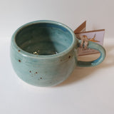 Duck Egg Speckled Collection Tea Cups- by Claire Farmer - Little Bird Ceramics