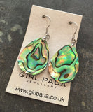 Paua Shell Natural Earrings - by Mhairi Sim - Girl Paua