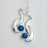 Paua Shell in Silver Frame Earrings - by Mhairi Sim - Girl Paua