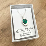 Paua Pendants on Sterling Silver Chain PP17 - by Mhairi Sim - Girl Paua