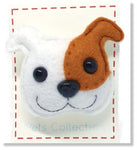 Pet Collection Felt Doggy Brooches - by Lucy Jackson