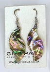 Paua Shell Natural Earrings - by Mhairi Sim - Girl Paua