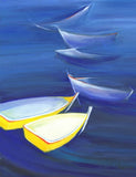 Boats -Various Small Mounted Prints - By Gillian Kingslake