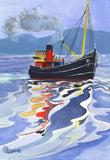 Boats -Various Small Mounted Prints - By Gillian Kingslake