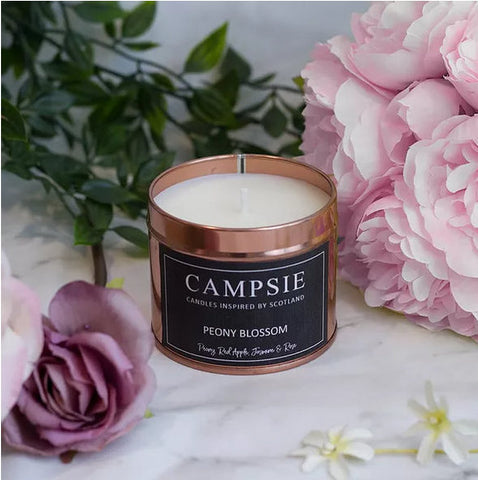 Peony Blossom Scented Candle - by Kirsty Hope