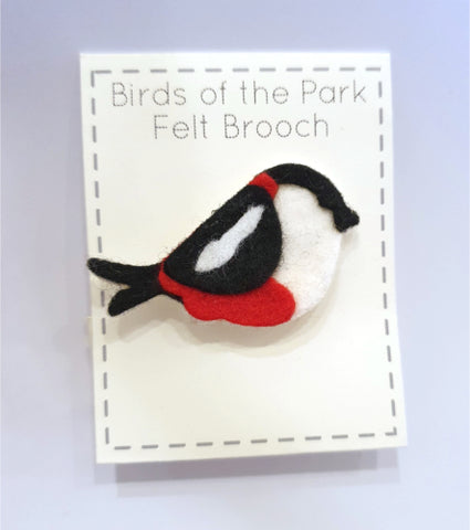 Birds of The Park Felt Brooches - by Lucy Jackson