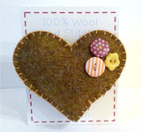 Wool Heart Brooches - by Lucy Jackson