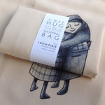 'a wee hug' Bag (Black and White) - by Keith Pirie