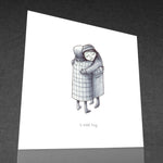 wee hug greetings card - by Keith Pirie