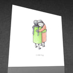 wee hug greetings card (Colour) - by Keith Pirie