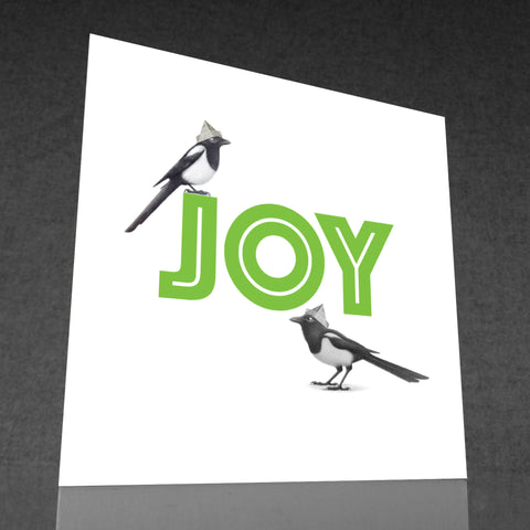 The Joyful Magpies Card - by Keith Pirie