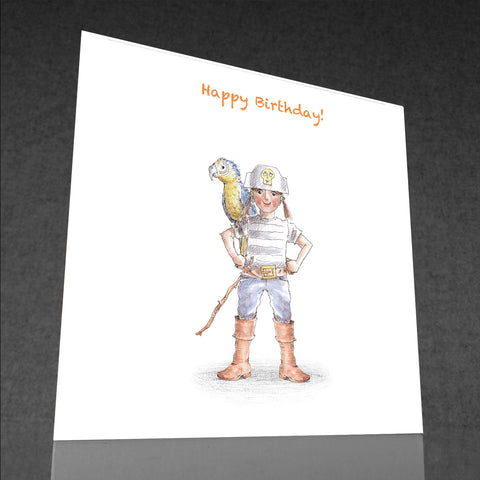 Tomahawk Kid Birthday Card - by Keith Pirie