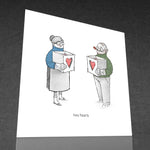 Twa Hearts Card - by Keith Pirie