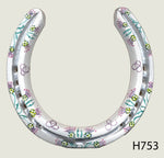 Thistle Hand Painted Horseshoes - By Gillian Kingslake