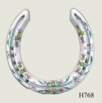 Thistle Hand Painted Horseshoes - By Gillian Kingslake