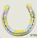 Patterned Style Hand Painted Horseshoes - By Gillian Kingslake