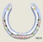 Floral Style Hand Painted Horseshoes - By Gillian Kingslake