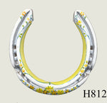 Floral Style Hand Painted Horseshoes - By Gillian Kingslake