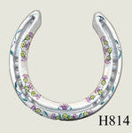 Thistle Hand Painted Horseshoes - By Gillian Kingslake