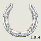 Thistle Hand Painted Horseshoes - By Gillian Kingslake