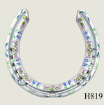 Thistle Hand Painted Horseshoes - By Gillian Kingslake