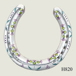 Thistle Hand Painted Horseshoes - By Gillian Kingslake