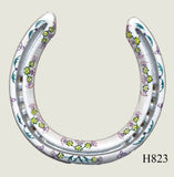 Thistle Hand Painted Horseshoes - By Gillian Kingslake