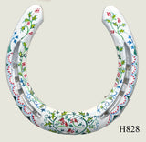 Christmas Hand Painted Horseshoes - By Gillian Kingslake