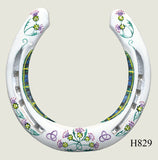 Thistle Hand Painted Horseshoes - By Gillian Kingslake