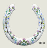 Various Hand Painted Horseshoes - By Gillian Kingslake