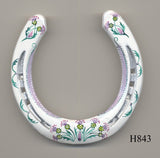 Thistle Hand Painted Horseshoes - By Gillian Kingslake