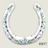 Thistle Hand Painted Horseshoes - By Gillian Kingslake