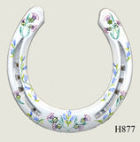 Thistle Hand Painted Horseshoes - By Gillian Kingslake