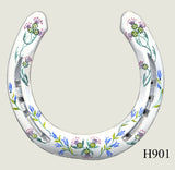 Thistle Hand Painted Horseshoes - By Gillian Kingslake