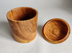 Cherry Lidded Box With figured grain - by Neil Paterson