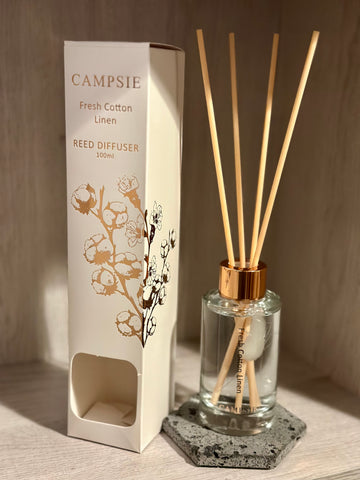 Fresh Cotton Linen Reed Diffuser - by Kirsty Hope