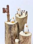 Flock on Seagulls Cliff - by Emma Frame