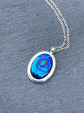 Paua Pendants on Sterling Silver Chain PP17 - by Mhairi Sim - Girl Paua