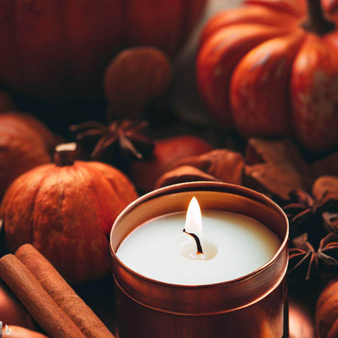 Pumpkin Spice Scented Candle - by Kirsty Hope