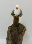 Seagull On A Post - by Emma Frame